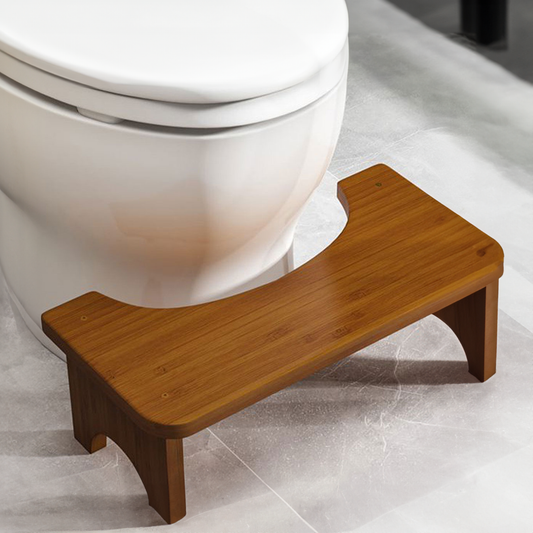 Bamboo Toilet Stool: Waterproof, Non-Slip, Squatty Potty Bench